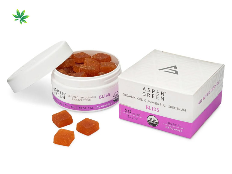 Aspen Green Bliss Organic CBD Gummies